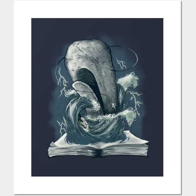 The White Whale Wall Art by Lithium